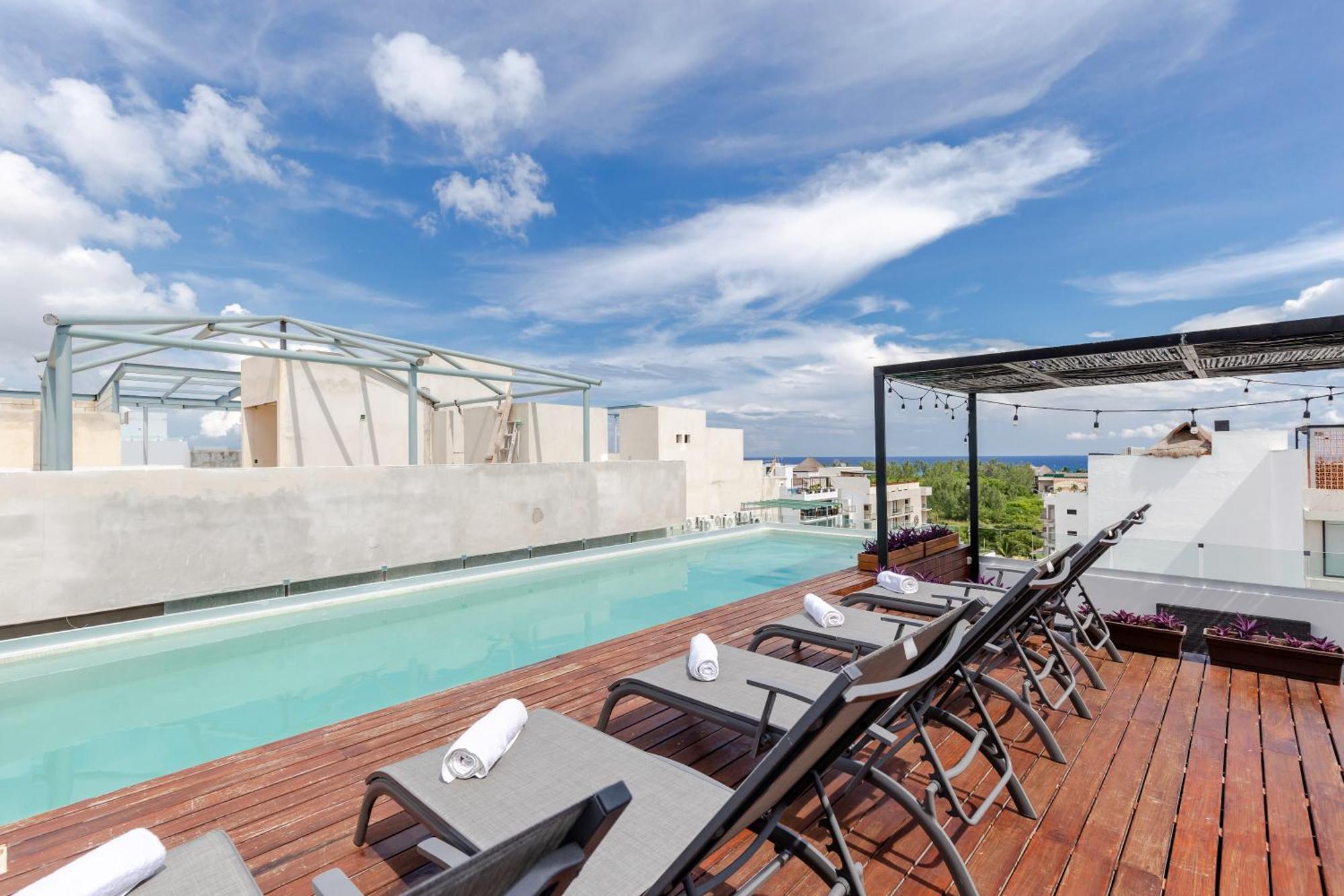 Stylish And Fancy Studio Next To 5Th Av Roof Pool Dk Playa del Carmen Exterior foto